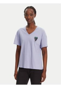 Liu Jo T-Shirt WA5366 JS904 Fioletowy Regular Fit. Kolor: fioletowy. Materiał: bawełna