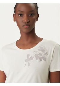 Liu Jo Sport T-Shirt TA6155 JS923 Écru Regular Fit. Materiał: bawełna. Styl: sportowy #2