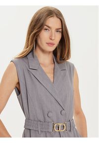 TwinSet - TWINSET Kombinezon 242TP2280 Szary Regular Fit. Kolor: szary. Materiał: syntetyk #4
