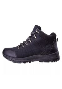 Hi-tec - Męskie Buty Turystyczne Hengelo Mid Cut. Okazja: na spacer. Kolor: czarny. Sport: turystyka piesza