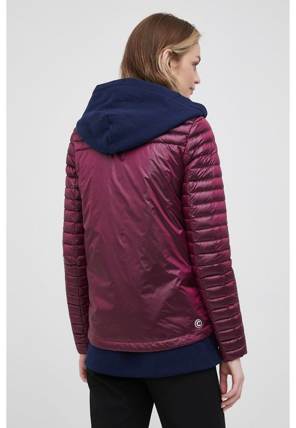 Colmar kurtka puchowa damska kolor fioletowy przejściowa. Okazja: na co dzień. Kolor: fioletowy. Materiał: puch. Styl: casual