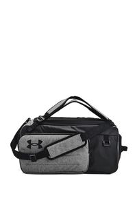 Torba Under Armour Contain Duo Medium BP Duffle - castlerock medium/black/white. Kolor: czarny