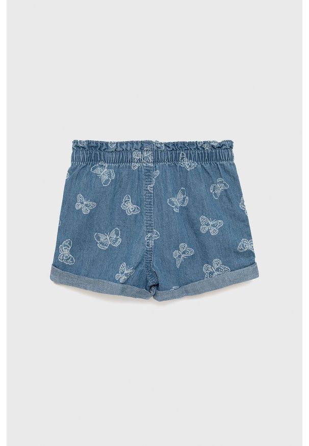 Levi's® - Levi's szorty jeansowe dziecięce z aplikacją. Okazja: na co dzień, na spotkanie biznesowe. Kolor: niebieski. Materiał: jeans. Wzór: aplikacja. Styl: biznesowy, casual