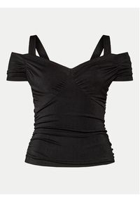 Guess Bluzka Emily W4GP17 KBEM0 Czarny Slim Fit. Kolor: czarny. Materiał: syntetyk #3