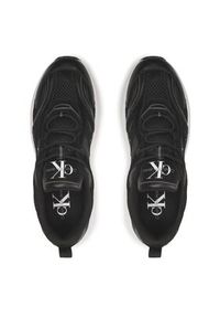 Calvin Klein Jeans Sneakersy Retro Tennis Su-Mesh YM0YM00589 Czarny. Kolor: czarny. Materiał: materiał #4