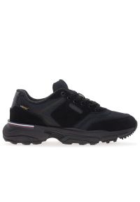 TOMMY HILFIGER - Buty Tommy Hilfiger Runner Cordura Mix FM0FM05221-BDS - czarne. Okazja: na co dzień. Zapięcie: sznurówki. Kolor: czarny. Materiał: zamsz, materiał, guma. Szerokość cholewki: normalna. Wzór: aplikacja