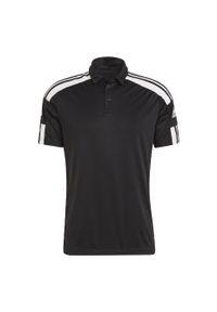 Koszulka polo do piłki nożnej męska Adidas Squadra 21 Polo z krótkim rękawem. Typ kołnierza: polo. Kolor: wielokolorowy, czarny, biały. Długość rękawa: krótki rękaw. Długość: krótkie. Sport: piłka nożna