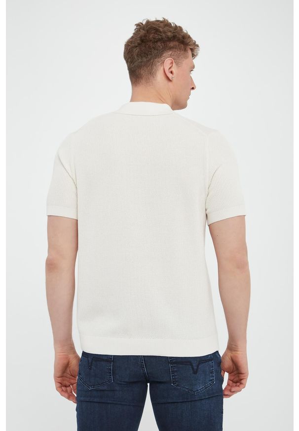 JOOP! Jeans - Polo męskie dzianinowe Adrianor JOOP! JEANS. Typ kołnierza: polo. Materiał: dzianina