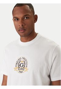 Guess T-Shirt M6RI16 I3Z14 Biały Regular Fit. Kolor: biały. Materiał: bawełna #5