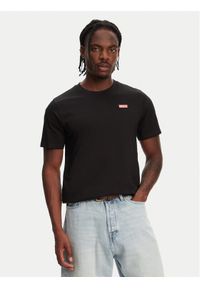 Hunter T-Shirt Raasay Graphic HARM0034251 Czarny Regular Fit. Kolor: czarny. Materiał: bawełna