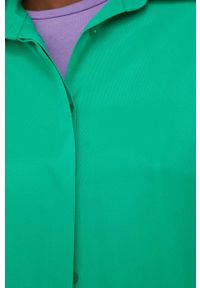 Answear Lab koszula damska kolor zielony relaxed z kołnierzykiem klasycznym. Typ kołnierza: kołnierzyk klasyczny. Kolor: zielony. Materiał: tkanina. Długość rękawa: długi rękaw. Długość: długie. Styl: wakacyjny, klasyczny #3