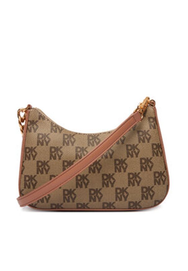 DKNY Torebka R53E6I10 Brązowy. Kolor: brązowy. Materiał: skórzane