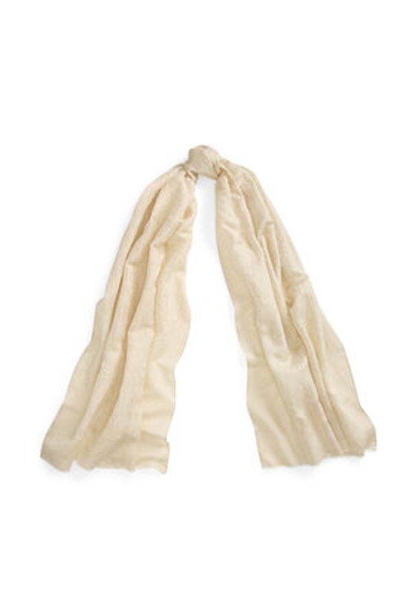 Polo Ralph Lauren Szal 454972572002 Beżowy. Kolor: beżowy. Materiał: materiał, bawełna