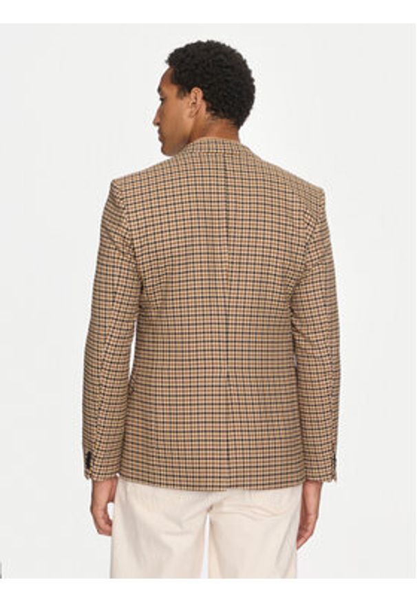 Hugo Marynarka Arti243F1X 50520356 Brązowy Extra Slim Fit. Kolor: brązowy. Materiał: syntetyk