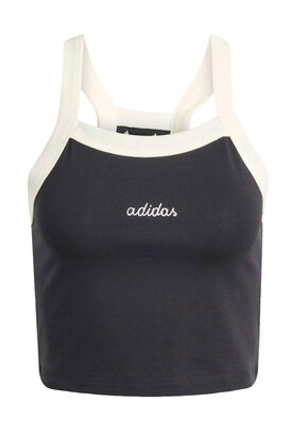 Adidas - adidas Top Seasonal Essentials Colorpop KC3936 Czarny Slim Fit. Kolor: czarny. Materiał: bawełna