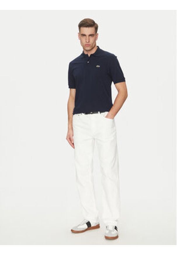 Lacoste Polo PH9851 Granatowy Classic Fit. Typ kołnierza: polo. Kolor: niebieski. Materiał: syntetyk, bawełna