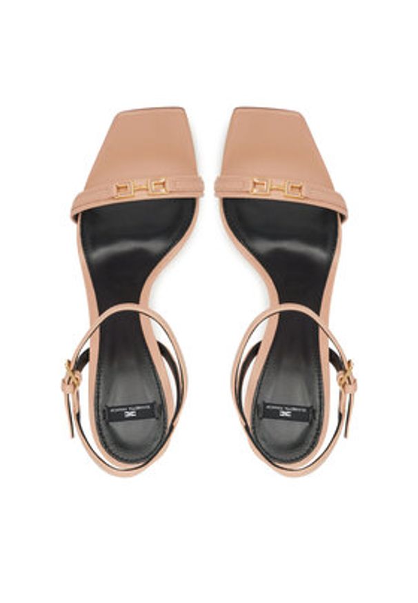 Elisabetta Franchi Sandały SA57L51E2 181 Różowy. Kolor: różowy. Materiał: skóra
