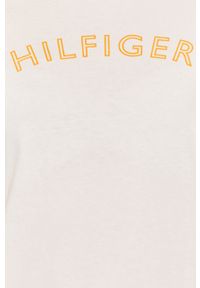 TOMMY HILFIGER - Tommy Hilfiger - T-shirt. Okazja: na co dzień. Kolor: biały. Materiał: bawełna, dzianina. Wzór: nadruk. Styl: casual #3