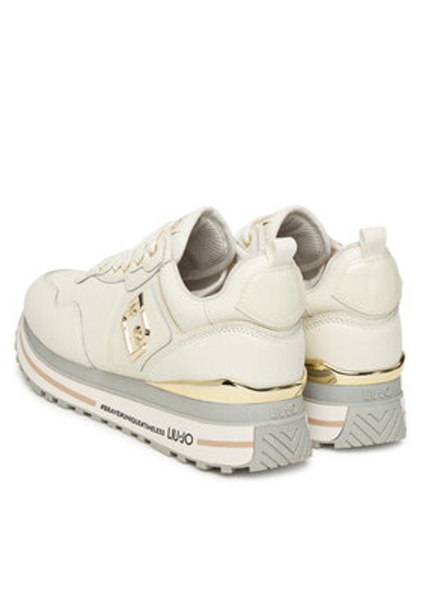 Liu Jo Sneakersy Maxi Wonder 01 BF5009 P0102 Écru. Materiał: skóra