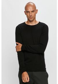 PRODUKT by Jack & Jones - Produkt by Jack & Jones - Sweter. Okazja: na co dzień. Kolor: czarny. Materiał: bawełna, dzianina. Długość rękawa: długi rękaw. Długość: długie. Wzór: gładki. Styl: casual #1