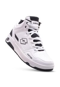 Buty sportowe LOTTO PIVOOT MID sneakersy. Kolor: biały, wielokolorowy, czarny