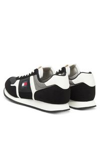 Tommy Jeans Sneakersy Tjm Runner Casual EM0EM01590 Czarny. Okazja: na co dzień. Kolor: czarny. Materiał: materiał