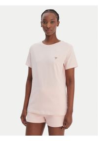 Guess T-Shirt V4YI09 J1314 Różowy Regular Fit. Kolor: różowy. Materiał: bawełna #1