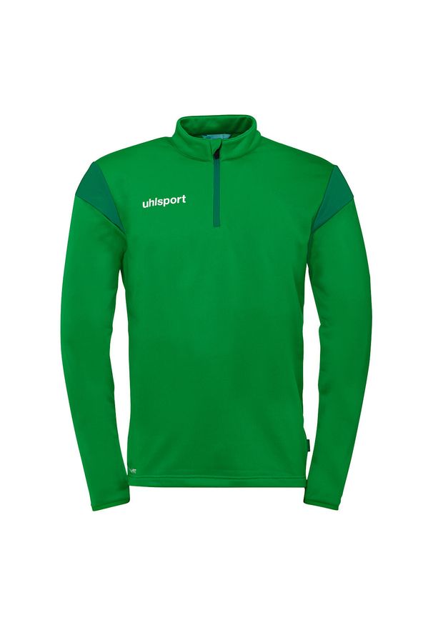 UHLSPORT - Bluza treningowa z zamkiem błyskawicznym 1/4 Uhlsport Squad 27. Typ kołnierza: kołnierzyk stójkowy. Kolor: czarny, zielony, wielokolorowy. Wzór: kolorowy. Sport: piłka nożna