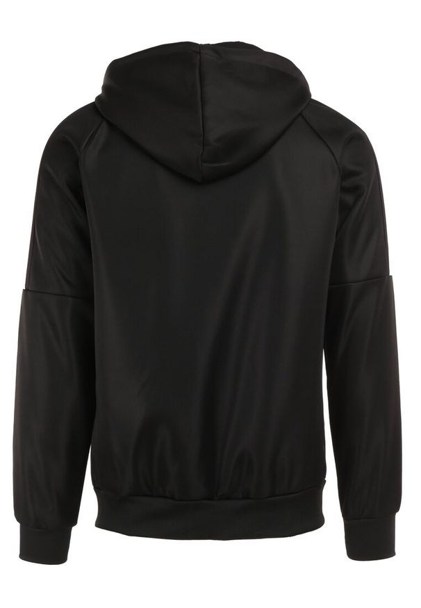 Born2be - Czarna Bluza Aikyle. Kolor: czarny. Materiał: polar. Wzór: aplikacja. Styl: sportowy
