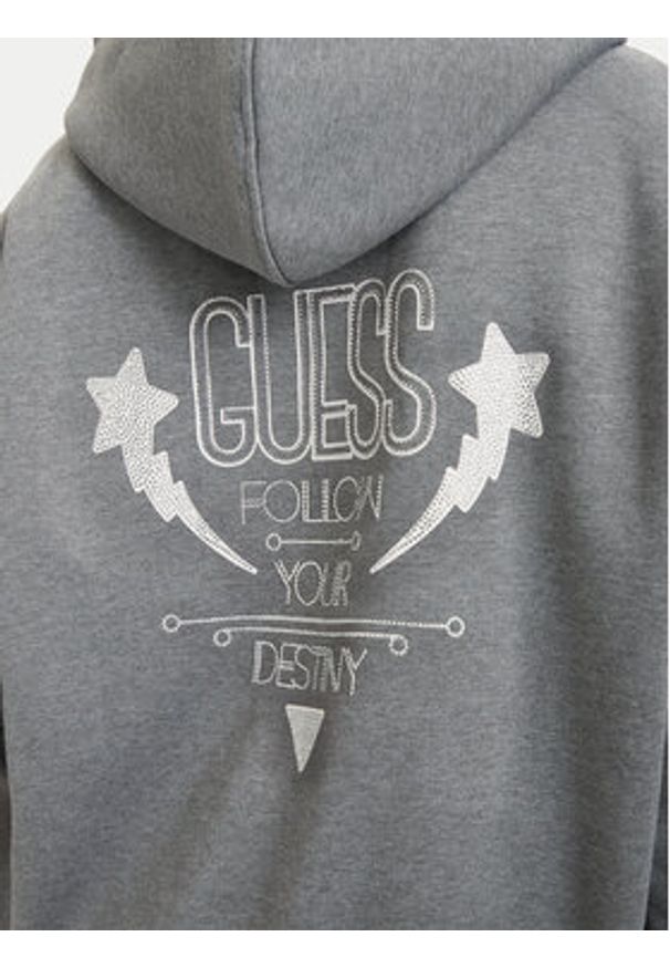Guess Bluza W5RQ00 KBY51 Szary Regular Fit. Kolor: szary. Materiał: bawełna