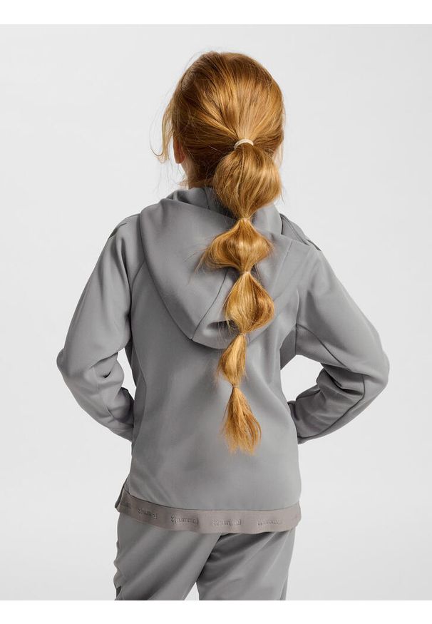 Dziecięca bluza dresowa zapinana na zamek Hummel Cima 2.0. Kolor: szary. Materiał: dresówka