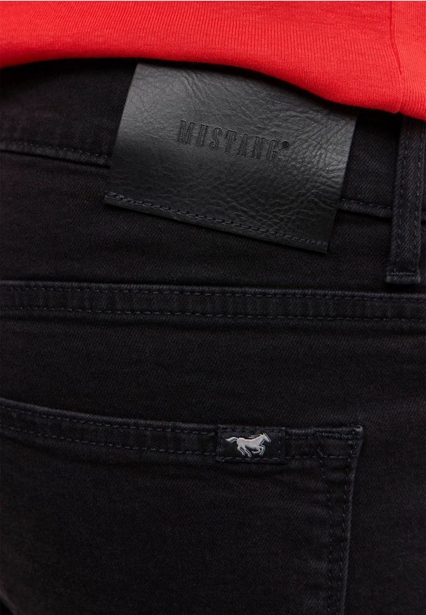 Męskie Spodnie jeansowe Mustang Style Frisco Skinny Denim Black 1016792 4000 902
