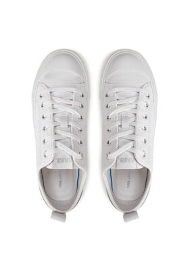 Karl Lagerfeld - KARL LAGERFELD Trampki Kampus Max III KL60611F Biały. Kolor: biały. Materiał: materiał