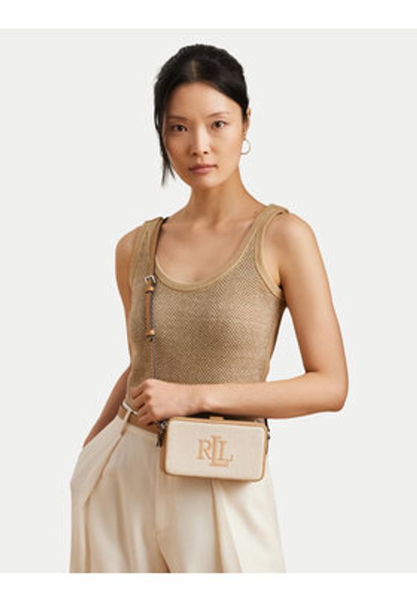 Lauren Ralph Lauren - LAUREN RALPH LAUREN Torebka 432966883001 Beżowy. Kolor: beżowy