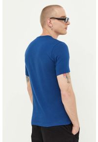 Hugo - HUGO t-shirt bawełniany 3-pack kolor niebieski z nadrukiem. Kolor: niebieski. Materiał: bawełna. Długość rękawa: krótki rękaw. Długość: krótkie. Wzór: nadruk #8