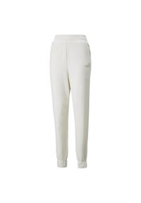 Spodnie damskie Puma ESS+ EMBROIDERY. Kolor: biały. Wzór: haft. Sport: bieganie, fitness #1
