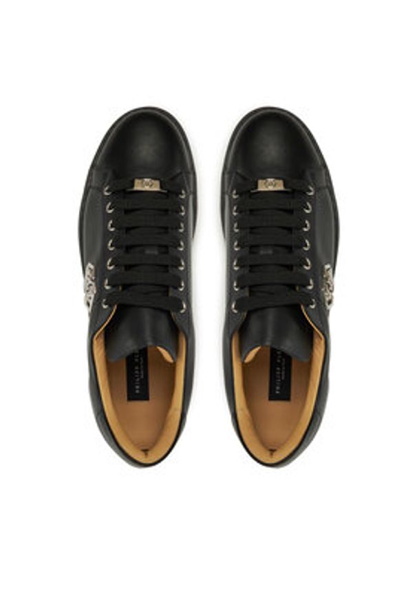 Philipp Plein - PHILIPP PLEIN Sneakersy SAES USC0670 PLE010 Czarny. Kolor: czarny. Materiał: skóra