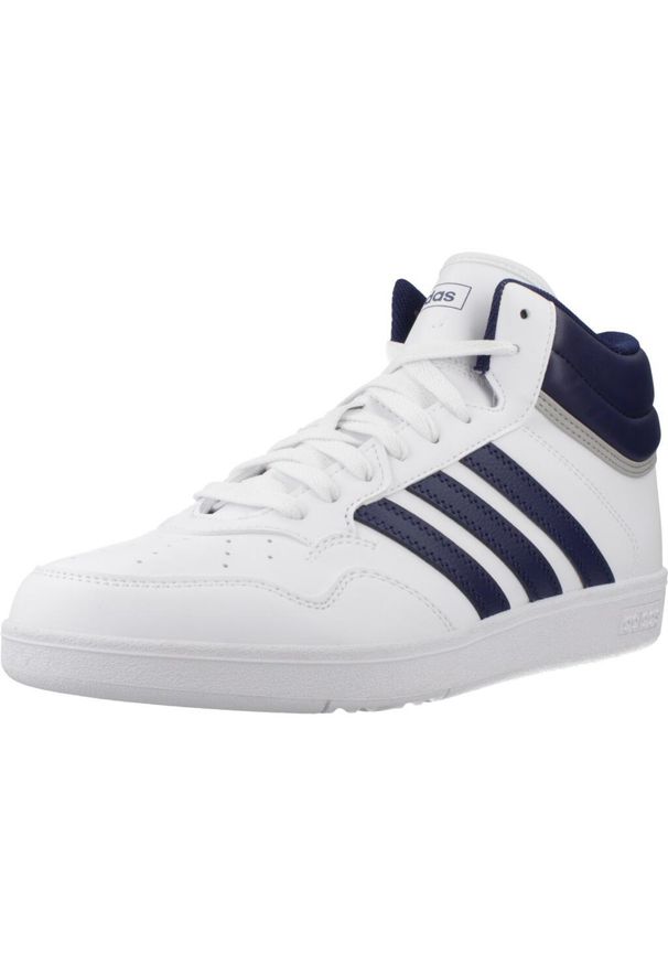 Adidas - Buty ADIDAS HOOPS 4.0 MID Biały. Kolor: biały. Materiał: tkanina, syntetyk. Sport: turystyka piesza