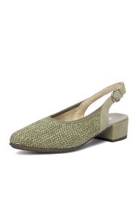 Rieker Czółenka CEO-47060-52 Zielony jasny. Kolor: zielony. Materiał: materiał #6