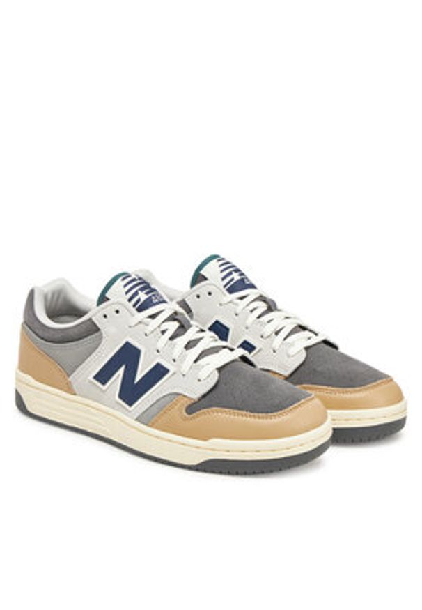 New Balance Sneakersy BB480LGB Szary. Kolor: szary. Materiał: zamsz, skóra