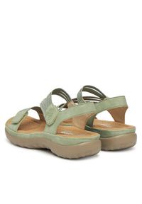 Rieker Sandały 64870-52 Zielony jasny. Kolor: zielony. Materiał: materiał #4