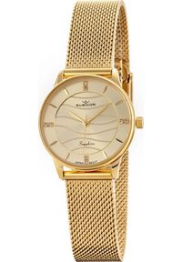 Zegarek Rubicon Zegarek damski Rubicon RBN139 CYRKONIE złoty. Kolor: złoty #1