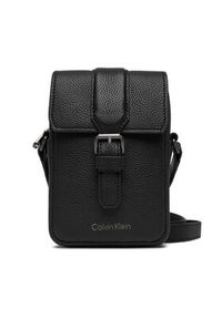 Calvin Klein Saszetka Leather Slim Flap Reporter LV04D3323G Czarny. Kolor: czarny. Materiał: skóra #6
