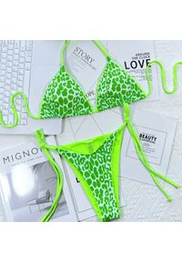 Intica - Bikini trójkątne wiązane odporne na chlor i sól Wybke. Kolor: zielony. Materiał: materiał #1