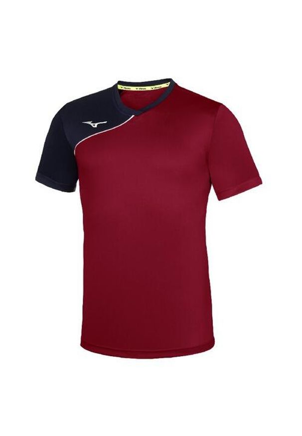Koszulka dziecięca Mizuno Team trad shukyu. Kolor: czerwony, niebieski, wielokolorowy. Sport: piłka nożna