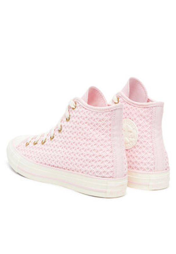 Converse Trampki Chuck Taylor All Star Knit Hi A13643C Różowy. Kolor: różowy. Materiał: materiał