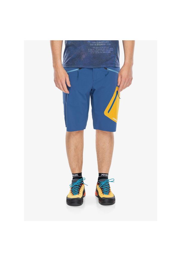 CRAZY - Spodenki turystyczne męskie Crazy Short Resolution. Kolor: niebieski. Sport: turystyka piesza