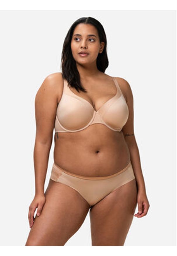 Triumph Bokserki Body Make-Up Soft Touch 10193532 Beżowy. Kolor: beżowy. Materiał: syntetyk