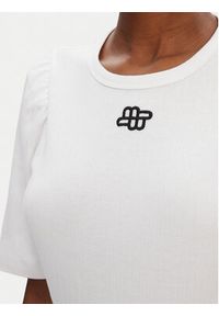 Munthe T-Shirt Parsa 252110025264 Biały Regular Fit. Kolor: biały. Materiał: bawełna