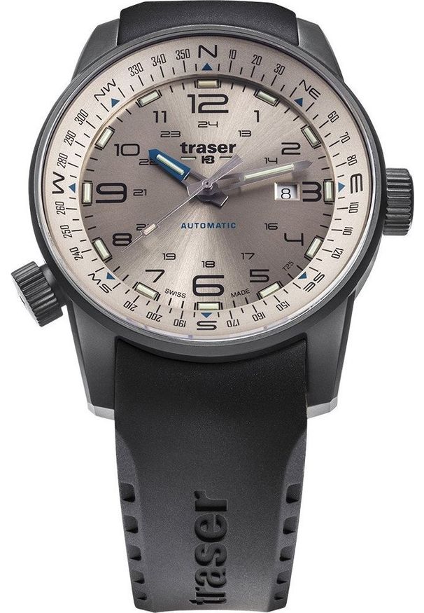 Zegarek Traser Zegarek męski Traser TS-110455 czarny. Kolor: czarny